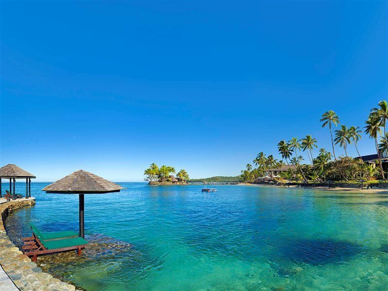 The Warwick Fiji Hotel Korolevu  Luaran gambar View of the lagoon
